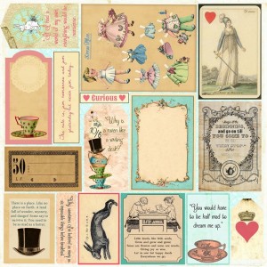 Mad Tea Party Collection - Cut & Create Small Ephemera